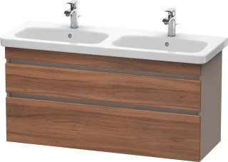 Duravit DuraStyle Waschtischunterbau wandhängend Nussbaum & Basalt Matt 1230x448x610 mm - DS64980794 DS649807943