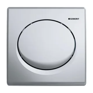 Geberit Urinalsteuerung Basic 115820465 seidenglanz-verchromt, pneumatisch, Kunststoff