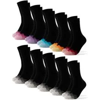 OCCULTO Basicsocken Damen Bunte Socken 10er Pack (Modell: Evelin) (10-Paar)