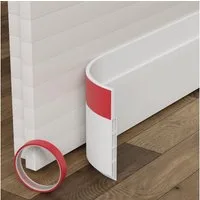 ecom delivery Zugluftstopper Zugluftstopper für Türen, selbstklebend, individuelle Länge, 1-tlg., Starker halt, rutschfest, Kälte & Lärmschutz