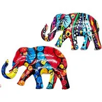 LK Trend & Style Magnet Elefant (2-St., Kühlschrankmagnet zwei verschiedene Designs), ideal für jede Metalloberfläche, Kühlschrank, Metallregal