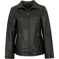 Maddox Lederjacke Paulina MADDOX - Damen Lederjacke Lammnappa schwarz