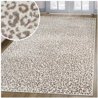 OTTO home Teppich Fynna, Leoparden-Muster, Animal Print, modern, rechteckig, Höhe: 9 mm, Leo, besonders weicher Flor, Wohnzimmer, Schlafzimmer, Esszimmer