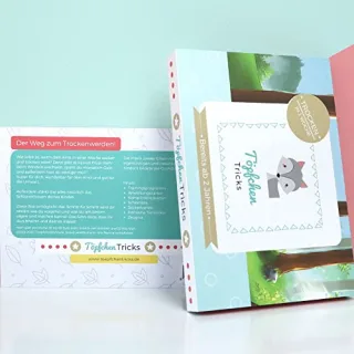 Töpfchen Tricks - Erfolgreiches Töpfchentraining für Kleinkinder - Trockenwerden mit Belohnungssystem 10 doppelseitigen Stickerkarten 120 Stickern und Pipi-Zeugnis - Ihr Kind auf der Toilette/Klo