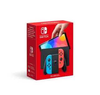 Nintendo Switch Konsole OLED neon-rot/neon-blau