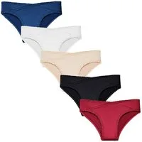 Rungassi Slip 5er Set Damen Slip Unterhose aus Baumwolle 9085 Größe: M