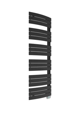 Neuesbad Badheizkörper Salt B:550, H:1680mm, mattschwarz, gebogen, elektrisch NB1SES1681