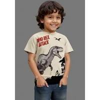 KIDSWORLD T-Shirt Druck: DINO REX ATTACK, mit großem Saum-Druck