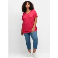 Sheego T-Shirt T-Shirt Kurzarm mit Flügelärmeln