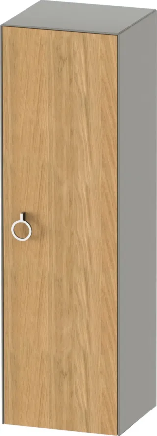 Duravit White Tulip Halbhochschrank Natur Eiche & Stein Grau Matt & Seidenmatt 400x360x1320 mm - WT1 WT1333RH592