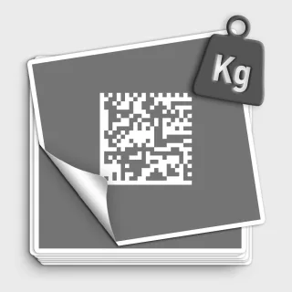 stark haftende Datamatrix-Code Aufkleber & Etiketten
