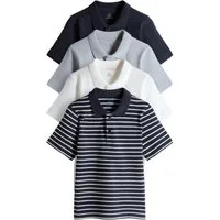The Set Poloshirt The Set Poloshirts aus Baumwollpiqué, 5er-Pack (4-tlg)