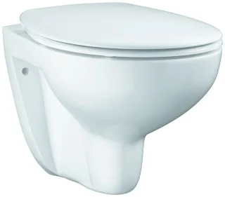 Grohe Wand-Tiefspül-WC Set 39351 Bau Keramik mit WC-Sitz soft close alpinweiß, 39351000 39351000