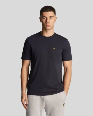 Lyle Scott Pocket On Chest Dark Navy T-Shirt