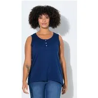 Angel of Style Longtop Jersey-Top A-Linie Flammjersey Knopfleiste
