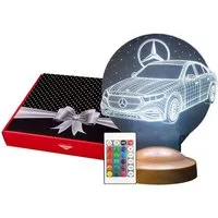 Geschenkelampe LED Nachttischlampe Automobil 3D Nachttischlampe Geschenke für Autofans Gravur Nachtlicht, Leuchte 7 Farben fest integriert, Geburtstagsgeschenk, Geschenke für Jungen