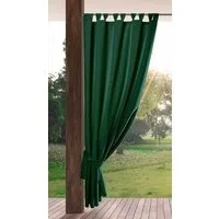 Eurofirany Outdoorvorhang GARDEN, wasserdichter Terrassenvorhang (1 St), Schlaufen, Lichtschutz, Polyester, für Pavillon, Pergola & Balkon, wetterfest, UV-Schutz