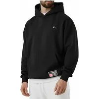 Smilodox Hoodie Rayk, Kapuzenpullover mit Logo und Backprint, Kängurutasche Pulli Bündchen weicher Stoff sportlicher Sweater Alltag Streetstyle