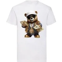 Banco T-Shirt Gangster Bär Money DTF Druck aus 100% Baumwolle