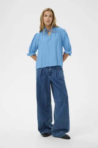Kurzarm-Bluse KAlufia Kurzarm-Bluse Loose fit