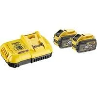 Starter-Set Akku-Kit DCB118X2, 54Volt / 18Volt, Ladegerät gelb/schwarz, 2x Li-Ionen Akku 9,0Ah