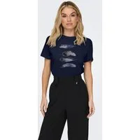 ONLY Kurzarmshirt ONLKITA LIFE REG S/S MIX TOP CS JRS EX. Baumwolle, regular fit