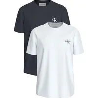 Calvin Klein Jeans T-Shirt CLASSIC MICRO MONOLOGO 2PK (Set, 2-tlg) Regular fit mit Rundhalsausschnitt