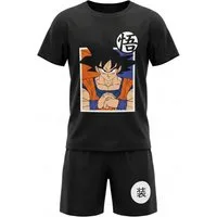 Dragon Ball Schlafanzug Anime Dragon Ball Goku Kinder Schlafanzug Pyjama Shirt Shorts (Packung) Gr. 116 bis 152 - 100% Baumwolle