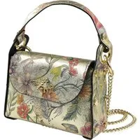Toscanto Umhängetasche Toscanto Tasche gold farbig Leder (Umhängetasche), Damen Umhängetasche Leder, gold, farbig ca. 19cm x ca. 14cm