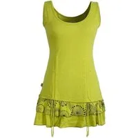 Vishes Tunikakleid Lagen-Look Jersey-Tunika Shirt zum Raffen Hippie, Boho, Goa Style