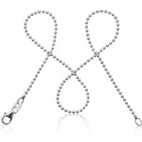 modabilé Kette ohne Anhänger Kugelkette SPHERE, Damen Halskette Kugeln 1,5mm, 35cm Silberkette, Sterling Silber 925