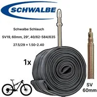 Schwalbe Fahrradschlauch Schwalbe MTB Fahrrad-Schlauch SV19 27,5 / 29-2.4 franz. Ventil SV60mm