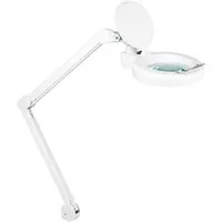Showlite Lupenlampe LL-6085D LED Lupenleuchte, 2,25-fache Vergrößerung, LED fest integriert, Tageslichtweiß, Robuste Tischklemme