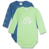 Sanetta Langarmbody Baby Langarmbody 2er-Pack aus Baumwolle mit Schildkröten-Motiv