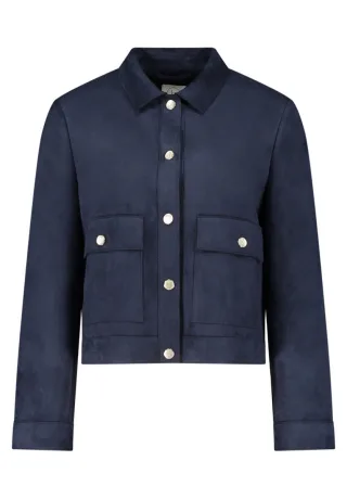 Betty & Co - Kunstwildleder-Jacke blau - Gr. - 38