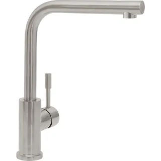 Villeroy und Boch Küchenarmatur Modern Steel 966811LC ND, 5 l/min, flexible Anschlussschläuche, Edelstahl massiv