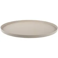 Present Time Dekotablett Tablett Tray Round Iron Warm Grey (39,5cm)