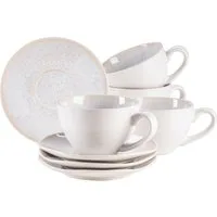 MÄSER Tasse FROZEN, Tassen-Set, Steinzeug, 8-tlg., Steinzeug