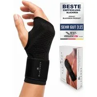 BLACKROX Handgelenkbandage [Vergleichssieger 2026] Handgelenkbandage verstellbar S–L Sport Alltag