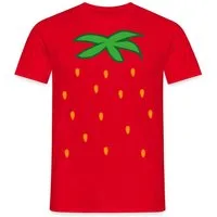 Spreadshirt T-Shirt Erdbeere Früchte Kostümersatz Karneval Fasching Männer T-Shirt (1-tlg)