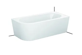 Bette Starlet V Silhouette 6680 CELVK, 165x75x42 cm Snow 440, 6680-440CELVK 6680-440CELVK