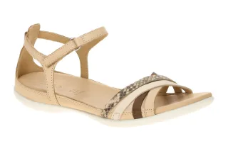 Ecco 244243 FLASH - X-STRAP Damen Sandalette Braun Phyton Snake Leder