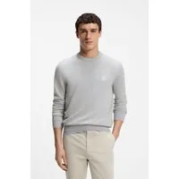 BOSS ORANGE Strickpullover Kanovano Cotton Cashmere mit Rundhalsausschnitt