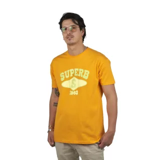 Universität SPRBCA-2201 Kurzarm-T-Shirt mit Rundhalsausschnitt für Männer