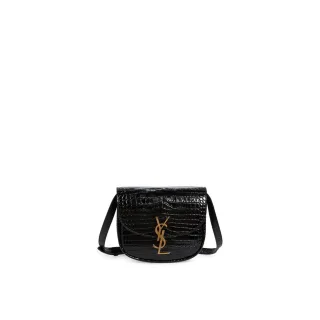 Saint Laurent Kaia Kroko-Umhängetasche