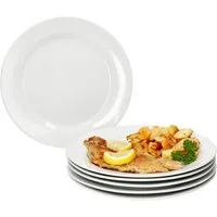 MamboCat Speiseteller 6x Tommy Speiseteller Ø26,7cm weiß Porzellan 6 Personen Essteller