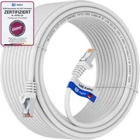 HB-DIGITAL Patchkabel CAT.7 Rohkabel LAN Kabel Cat7 S/FTP PiMF LSZH Netzwerkkabel, Netzwerkstecker, RJ-45 (5000 cm), Kontaktoberfläche: Pins Vergoldet 50µ