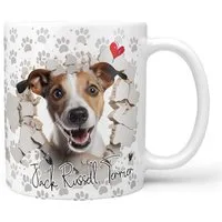 Sunnywall Tasse Jack Russell Terrier - Hund Hunderasse - Geschenk für Hundeliebhaber, Keramik, inkl. Geschenkkarte