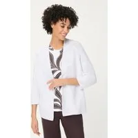 Olsen Cardigan mit Schalkragen und 3/4-Raglanärmeln
