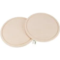 Holz Frank Frühstücksbrett Runde Schneidebretter mit Saftrille aus FSC® Ahorn Holz Ø 26 cm, Holz